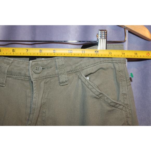 Divided by H&M Wide Leg Military Green Baggy Pants Woman's 2 - Picture 2 of 7